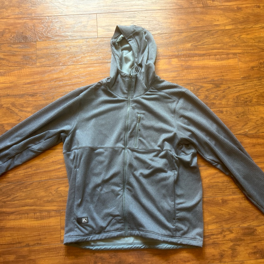 Flylow grid fleece hoodie men’s large